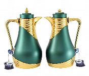 Avci Home Maker C SI RL MGNG Flask 1 and 1 Litre RL Matte Green Gold 2 Pieces Set  - Similar Product Imag - ID 7142897