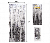 Mira Decor M D FC 16 Foil Curtains Metallic Foil Fringe Curtain Silver SLR  - Similar Product Imag - ID 7143042