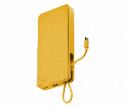 MOMAX 1POWER X 20000mAh POWER BANK WITH BUILT IN USB C CABLE YELLOW  - Similar Product Imag - ID 7143131