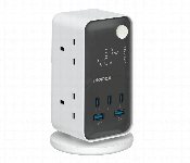 MOMAX 1CHARGE WORK FLOW 6 OUTLET DIGITAL DISPLAY POWER TOWER WITH USB  - Similar Product Imag - ID 7143276