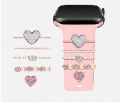 Apple smart watch accessories 5 pieces with heart design  - Similar Product Imag - ID 7143295