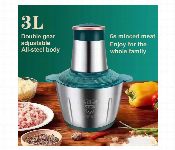 3L Stainless Steel Electric Food Chopper Meat Grinder Food Processor for Meat Vegetables Fruits and Nuts  - Similar Product Imag - ID 7143359