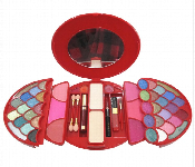 All In One Girls Makeup Kit 37 Color Eyeshadow 4 Lipstick 4 Blush 3 Powder Mascara Eyeliner Brushes Front View - ID 7143506