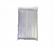 Plastic Straw Wrapped 6 mm Q Pac 100 Piece Package Front View - ID 7143533