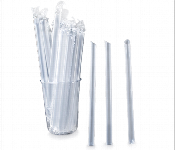 Plastic Straw Wrapped Clear 12 Mm 100 Piece Package  - Similar Product Imag - ID 7143547