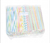 Plastic Straw Multicolored  Q Pac 100 Piece Package  - Similar Product Imag - ID 7143549