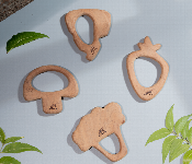 Vegetables Neem Wood Teethers for Babies Safe and Natural Teething Relief  - Similar Product Imag - ID 7143653