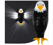 Magnetic Led Wall Mounted Eagle Lamp With Remote Control USB Charging Battery Operated And Removable Charging  - Similar Product Imag - ID 7143832