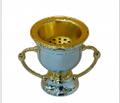 Incense Burner New Plain Silver Gold 1183 SG  - Similar Product Imag - ID 7144287