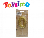 Gold Number 0 Candle 9CM With its shining gold finish  - Similar Product Imag - ID 7144354