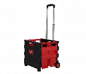 Foldable Utility Cart Shopping Trolley Handcart with Secure Lid Wheels for Camping And Moving Storage Basket for Grocery  - Similar Product Imag - ID 7144359