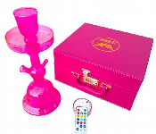 MG SHISHA SET WITH LED LIGHT BY9 PINK  - Similar Product Imag - ID 7144370