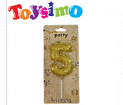 Gold Number 5 Candle 9CM is the perfect addition to any birthday celebration  - Similar Product Imag - ID 7144443