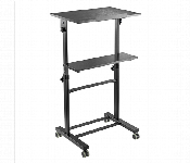 Skill Tech WST 01A Height Adjustable Mobile Workstation 40KG Height 820 to 1260MM Free Standing Ergonomic Mount  - Similar Product Imag - ID 7144489