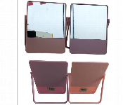 Set of 2 Single Sided Mirrors for Compact and Convenient Use Anywhere Front View - ID 7144500