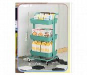 3 layer kitchen Trolley Plastic Body Green  - Similar Product Imag - ID 7144658