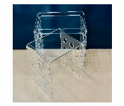 Acrylic Tea Table Rect. 3PCS Set Transparent AC007P  - Similar Product Imag - ID 7144672