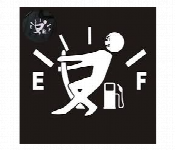 Car Fuel Tank Cover Funny Sticker White  - Similar Product Imag - ID 7144736