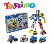 6 In 1 City Car Robots Building Blocks set  - Similar Product Imag - ID 7145048