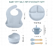 Baby Dining Set Silicone Feeding Kit  - Similar Product Imag - ID 7145132