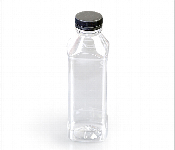 Plastic Juice Bottle Square Clear 1 Liter  1x5 Pieces  - Similar Product Imag - ID 7145288