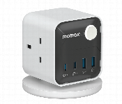 MOMAX 1 CHARGE WORK FLOW 3 OUTLET POWER CUBE WITH USB  - Similar Product Imag - ID 7145488