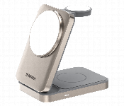 MOMAX 1 CHARGE Q.PORT Qi 2 15W 3IN1 MAGNETIC WIRELESS CHARGING STAND TITANIUM  - Similar Product Imag - ID 7145985