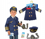 Pilot Role Play Costume Set For Kids Dress Up Play House Toys For Children  - Similar Product Imag - ID 7147173