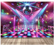 Disco Ball Backdrop Dance Floor Poster 180X230Cm  - Similar Product Imag - ID 7147402