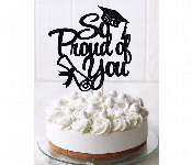 Black Color So Proud Of You Cake Topper  - Similar Product Imag - ID 7147409