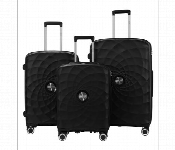 Lightweight 3 Piece Polypropylene Luggage Set Black  - Similar Product Imag - ID 7147413