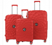 Lightweight 3 Piece Polypropylene Luggage Set Red  - Similar Product Imag - ID 7147416