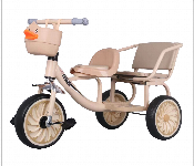 Two Seater Children Tricycle Metal Frame Twin Toy Car Pedal Toy For Boys And Girls Ages 2 To 6  - Similar Product Imag - ID 7147484