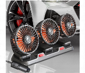 Car Fan Three Head Vehicle Fan 2 Speeds Car Cooling Fan Low Noise 360 Degree Rotatable Electric Car Fans Usb  - Similar Product Imag - ID 7147529