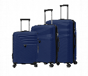 Para John 3 Pcs 8 Wheels Pp Luggage Dark Blue  - Similar Product Imag - ID 7147546