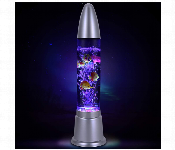 Aqua Bubble Lava Lamp Artificial Aquarium With Fish Rocket Lamp Shape Multi Color Changing 70Cm Light  - Similar Product Imag - ID 7147554