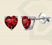 Heart Glow Silver Earrings 4254  - Similar Product Imag - ID 7147997
