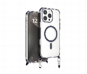 Levelo Celeste Magsafe Case With Crossbody Strap For Iphone 16 Pro Deep Blue  - Similar Product Imag - ID 7148059