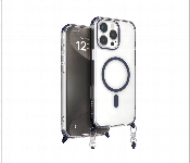 Levelo Celeste Magsafe Case With Crossbody Strap For Iphone 16 Pro Max Deep Blue  - Similar Product Imag - ID 7148066
