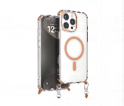 Levelo Celeste Magsafe Case With Crossbody Strap For Iphone 16 Pro Max Orange  - Similar Product Imag - ID 7148076