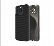 Levelo Sergei 1500D Aramid Fiber Case For Iphone 16 Pro Matte Black  - Similar Product Imag - ID 7148080