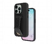 Levelo Morphix Silicone Case With Leather Grip For Iphone 15 Pro Max Black  - Similar Product Imag - ID 7148203