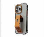 Levelo Morphix Clara Gripstand Iphone 14 Pro Imd Clear Back Case Orange  - Similar Product Imag - ID 7148215