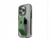 Levelo Morphix Clara Gripstand Iphone 14 Pro Max Imd Clear Back Case Green  - Similar Product Imag - ID 7148269