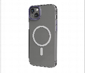 Levelo Magsafe Sensa Clear Back Case For Iphone 14 Plus Clear Purple  - Similar Product Imag - ID 7148296