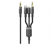 Porodo Multi Device Aux 3.5Mm Type C Cable With Lightning And Aux Connector Black  1.2M  - Similar Product Imag - ID 7148360