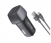 Porodo Dual Port Car Charger 3.4A With Micro Usb Cable  - Similar Product Imag - ID 7148397