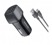 Porodo Dual Port Car Charger 3.4A With Type C Cable  - Similar Product Imag - ID 7148398