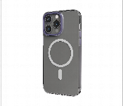 Levelo Magsafe Sensa Clear Back Case For Iphone 14 Pro Max Clear Or Purple  - Similar Product Imag - ID 7148448