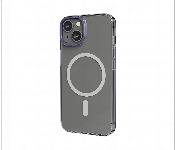 Levelo Magsafe Sensa Clear Back Case For Iphone 14 Clear Or Purple  - Similar Product Imag - ID 7148552